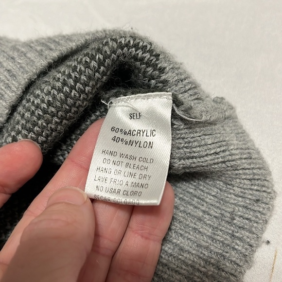 BLACK & GREY AMERICAN FLAG‎ KNIT PULLOVER SIZE M - Picture 7 of 8